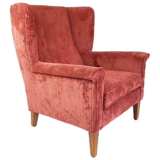 Vintage Artifort Fauteuil Nieuw Gestoffeerd Oud Roze Rib 1