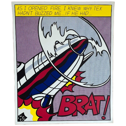 Roy Lichtenstein (1923–1997), As I Opened Fire (triptych), 1964. 1
