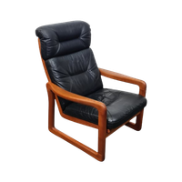 Vintage Highback Fauteuil , Poul Jeppesen, Denmark, 1970S
