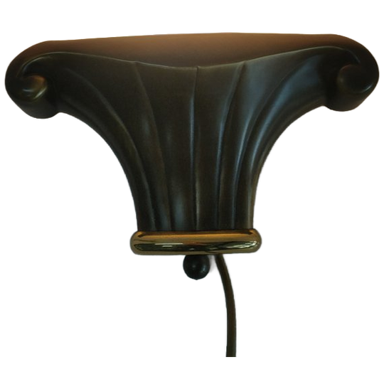 Art Deco Hollywood Regency Style Muurlamp Goud Bruin Met Halogeen Verlichting 1