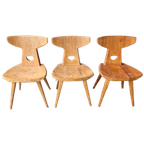 Jacob Kielland Brandt Set Van 3 Vintage Stoelen thumbnail 1