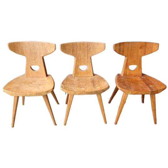 Jacob Kielland Brandt Set Van 3 Vintage Stoelen 1