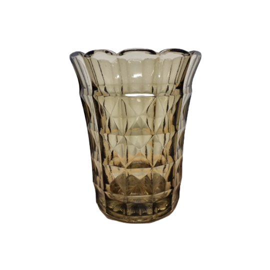 Art Deco Rookglas Vaas Jaren 30 1