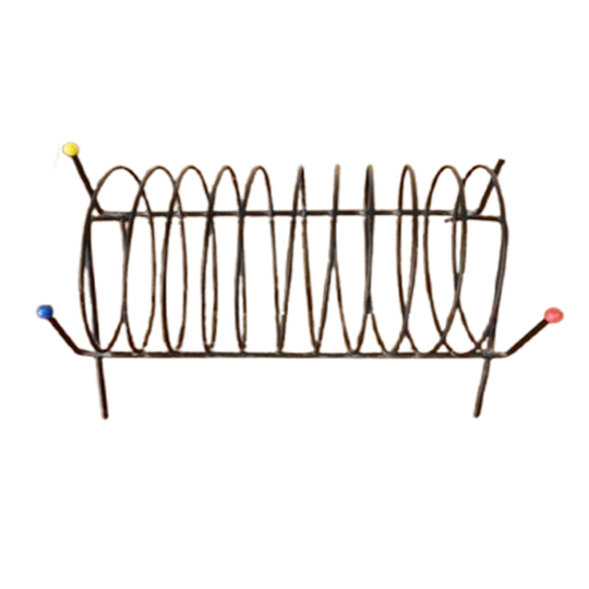 Retro Vintage Lp Rek Kast Platenkast Jaren 70 Metaal Vinyl 1
