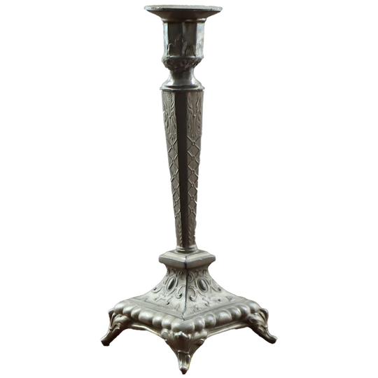 Antieke Tinnen Kandelaar, Begin 1900 1