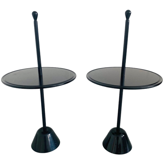 Set Vintage Giacomo Castiglioni Bijzettafels Achille & Pier Zanotta 1980’s 1