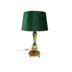 Vintage Lampvoet, Onyx, Goud/Bronskleurige Accenten thumbnail 1
