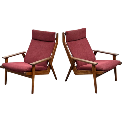 Vintage Set 2X Lotus Fauteuil Rob Parry Gelderland Design