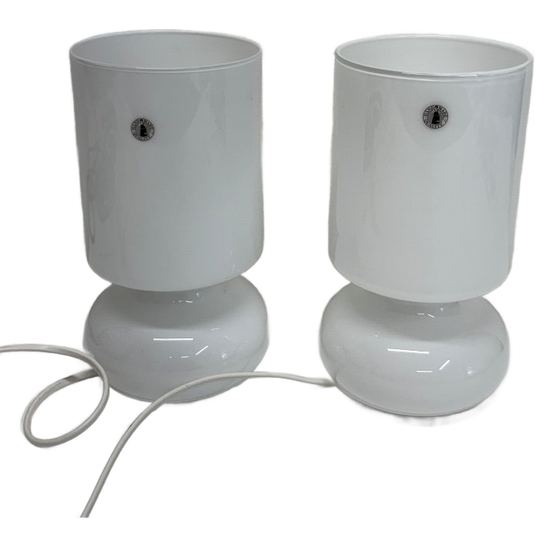 2 Witte Glazen Ikea Lykta Lampen Setprijs! 1