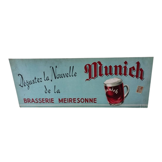 Reclamebord "munich" Uit 1952. 1