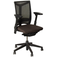 Comforto Dx8863 Bureaustoel, Bruin / Mesh, 3D Armleggers