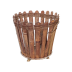 Rotan Bloempottenhouder Of Mand Jaren 50 – Rohe - (mb04) thumbnail 1