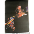 W.swiezy Orginal Vintage Poster” Charlie Parker 1920-1955, Printed In 1985 thumbnail 1