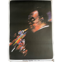 W.Swiezy Orginal Vintage Poster” Charlie Parker 1920-1955, Printed In 1985