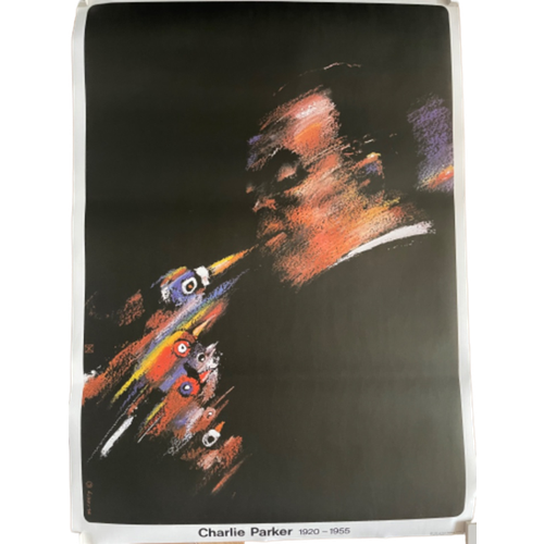 W.Swiezy Orginal Vintage Poster” Charlie Parker 1920-1955, Printed In 1985