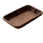 Vintage Xl Rattan Bamboo Tray thumbnail 1