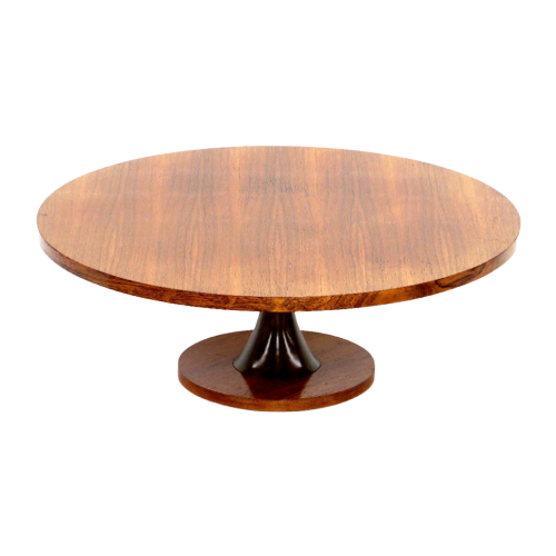 Rosewood Coffee Table By Angelo Mangiarotti For Bernini