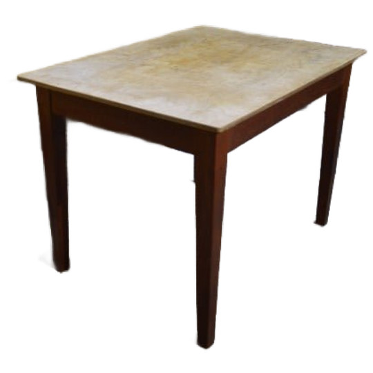 Eettafel Met Eiken Onderstel En Multiplex Blad 1