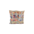 Groot Gebloemd Kussen Groenig Blauw thumbnail 1
