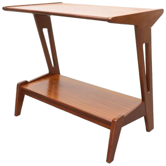 Vintage Bijzettafel Teak 1