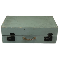 Brocante Gereedschapskist Koffer Hout