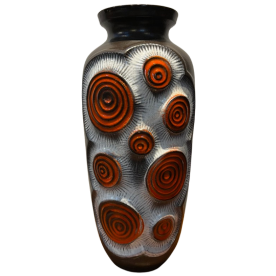 Ceramic Floor Vase Model 84-45 From Bay Keramik Germany, 1970s 1