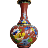 Cloisonné Kalabas Vaas Uit De Jaren 70