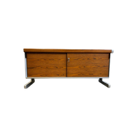 Retro Kast Met Ijzeren Frame / Tvmeubel / Bureaumeubel