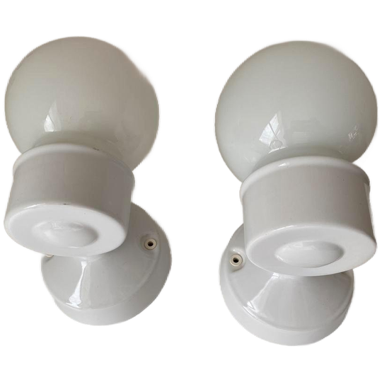 IKEA Vitemölla Vintage Plafond-/wandlamp Porselein - Design 1