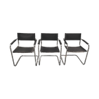 Te Koop 7 Stuks Buizenframe Stoelen, Als 1 Set. Marcel Breuer thumbnail 1