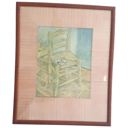 Antieke Prent Vincent Van Gogh Schilderij Vintage 1
