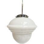 Opaalglazen Plafondlamp Met Kabel Uit De 1960’S thumbnail 1