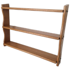 Vintage Houten Boekenrek Wand Planken. thumbnail 1