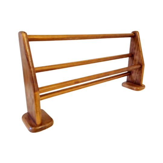 Vintage Pannenrek Teakhouten Handdoekrek Bruynzeel Stijl Rek 1