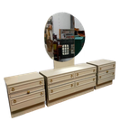 Vintage Kaptafel Met Nachtkastjes thumbnail 1