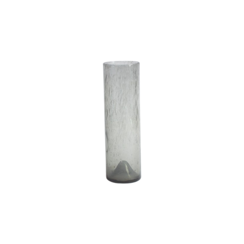 Bubble Glass Cylinder Vase By Erik Höglund For Pukeberg, Sweden 1960S.