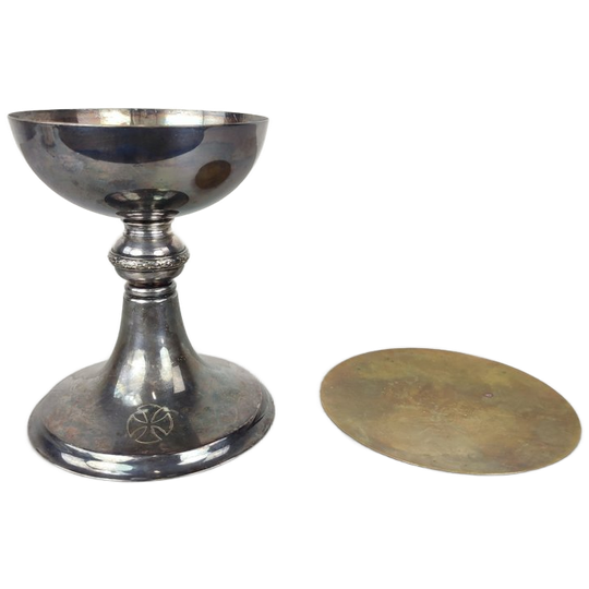 Verzilverde Kelk En Hostie Schaal 1
