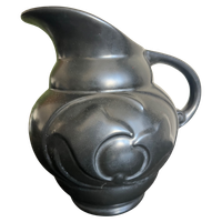 Antieke Zwarte Art Deco Waterkan