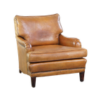 Unieke En Zeer Comfortabele Schapenleren Design Fauteuil/ Armchair Met Een Diepe Zit thumbnail 1