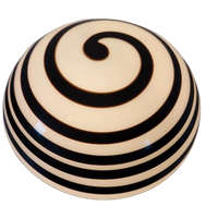 Vintage Ilu Di Vetro Zwirl Bollamp Lamp Tafellamp