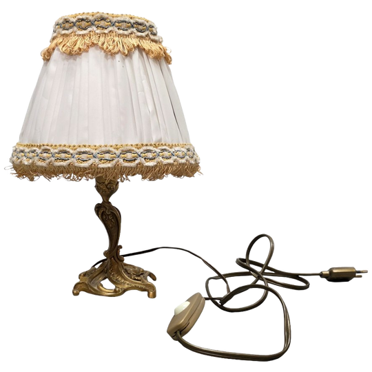 Rococo Stijl Bronzen Tafellamp 1