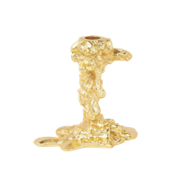 Polspotten Gouden Drip Kandelaar L