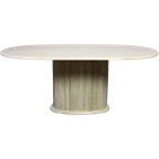 Vintage Italian Travertine Table, 1970'S thumbnail 1