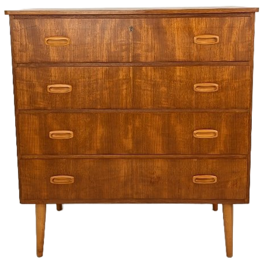 Scandinavisch Vintage Teak Fineren Ladekast Maloy 1