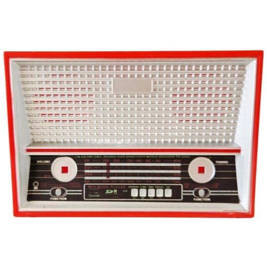 Retro Spaarpot In Vorm Van Vintage Radio 1
