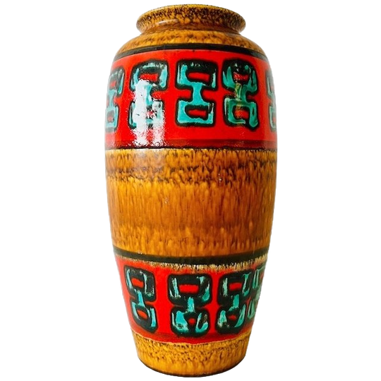 Vintage Mid-century West Germany Vloervaas Scheurich 1970’s 1