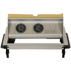 Powerlogic Inbouw Deskdock, Aluminium, 27 X 15 Cm thumbnail 1
