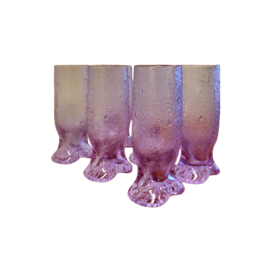 6x Murano Alexanderiet Neodymium Longdrinkglas Glazen 1