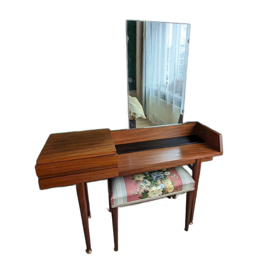 Vintage Dressing Table And Stool 1