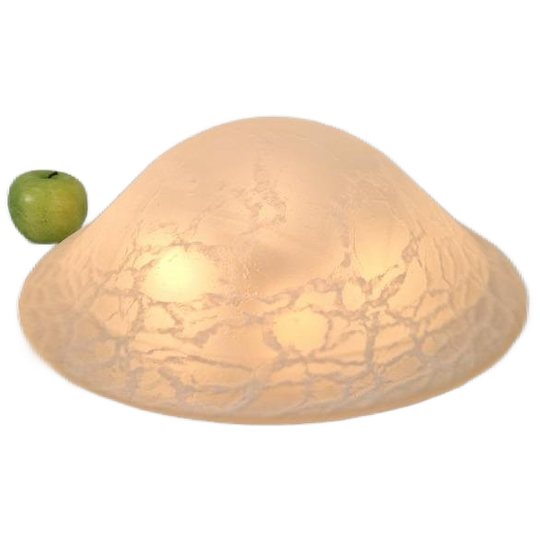 Vintage Xl Plafonniere Mushroom Plafondlamp Glas 80's Lamp 1